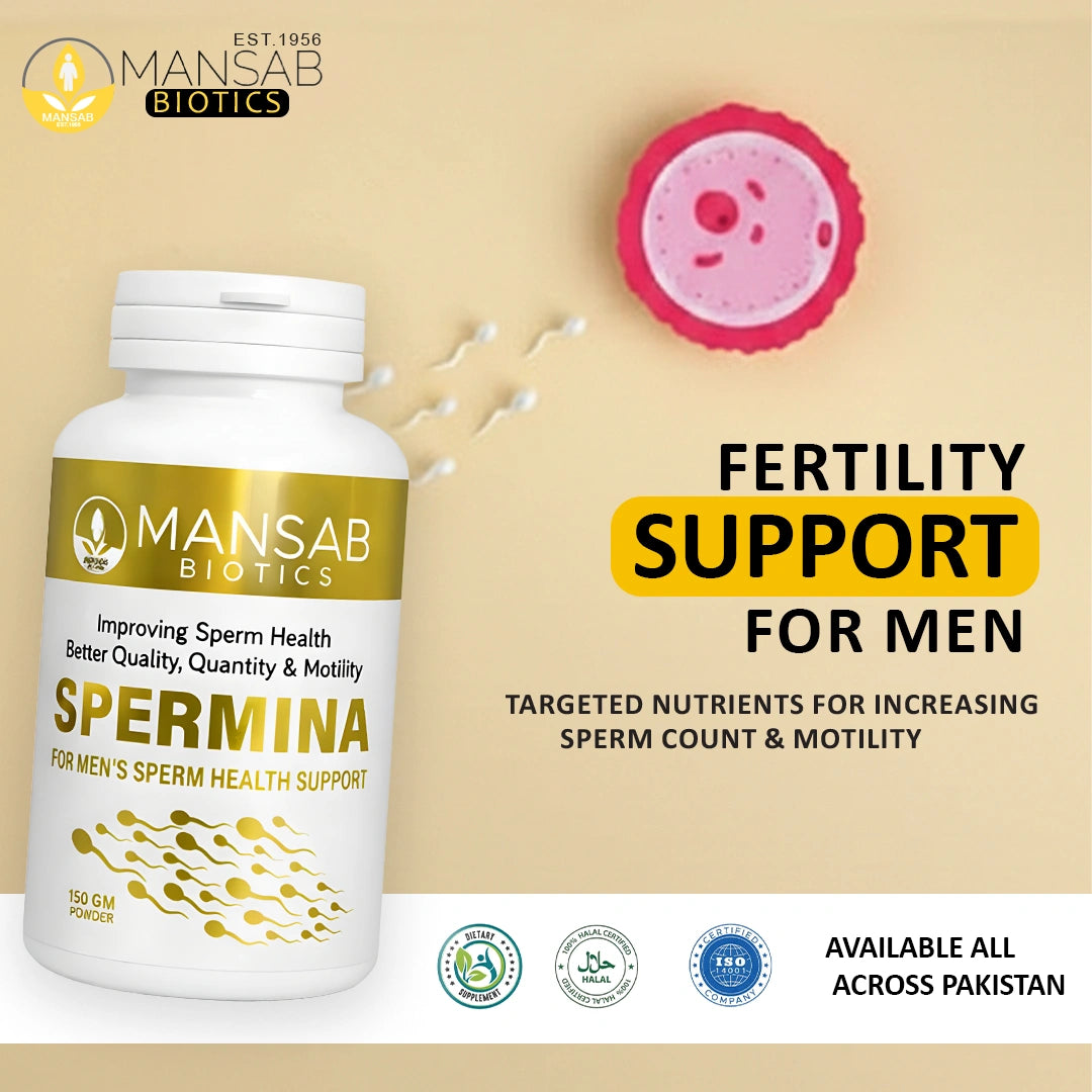 Natural Men’s Sperm Health Support Powder (150g) mansabbiotics