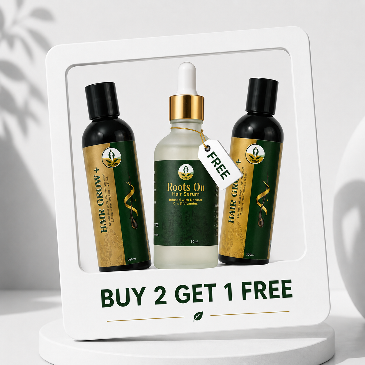 Buy 2 Hair Grow+ & Get ROOTS ON FREE Main image