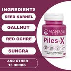 Piles-X Rapid Action – Natural Piles Relief Formula Mansabbiotics