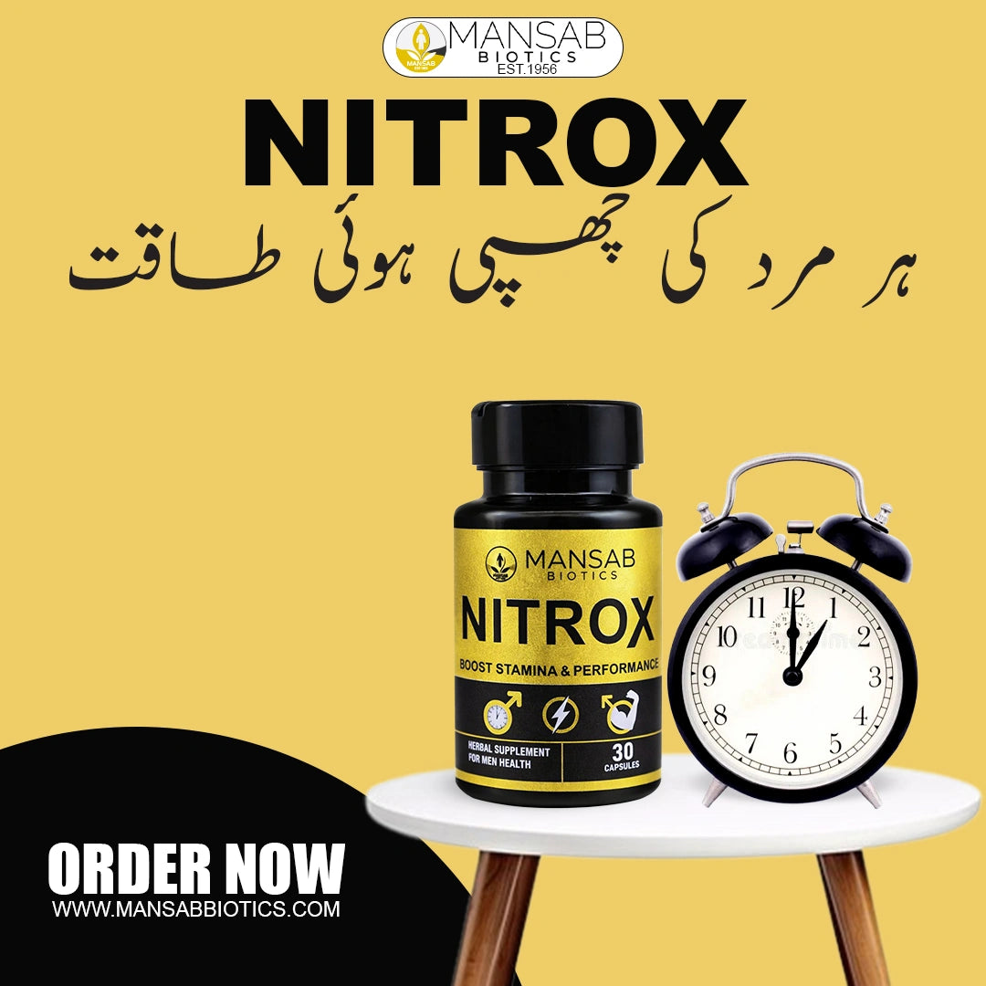 Nitrox Performance Booster – Energy & Endurance Support Mansabbiotics